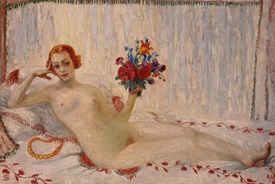 Modellakt Selbstporträt von Florine Stettheimer